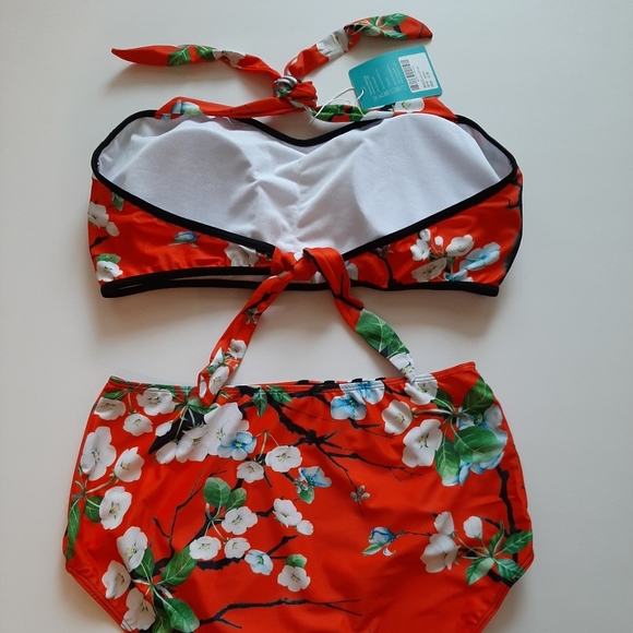 NWT! Sexy Floral Swimsuit Bikini Bathing Suit - Picture 4 of 7
